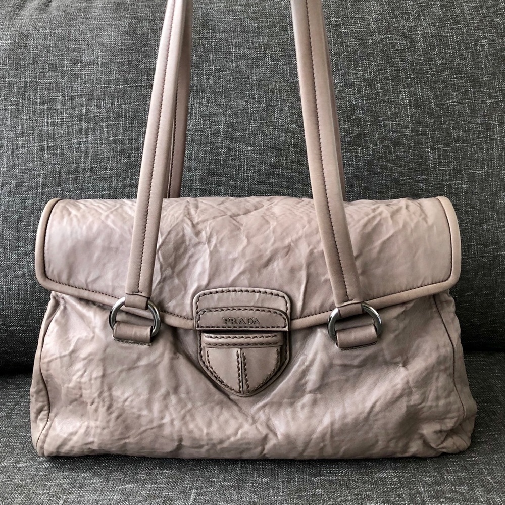 Authentic PRADA Handbag Lambskin Leather (1 of 2)